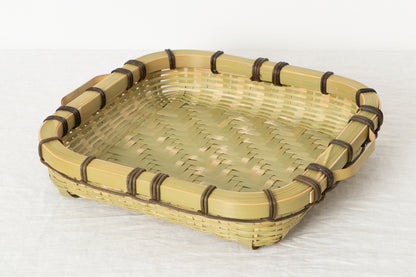 A double-handled basket tray / Madake bamboo / Ōita-JPN 220663-1