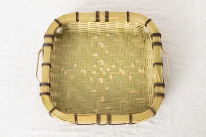 A double-handled basket tray / Madake bamboo / Ōita-JPN 220663-1