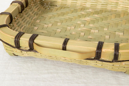 A double-handled basket tray / Madake bamboo / Ōita-JPN 220663-1