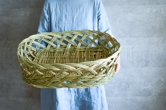 Fabric basket / Okame-bamboo / Ōita-JPN 110705-2