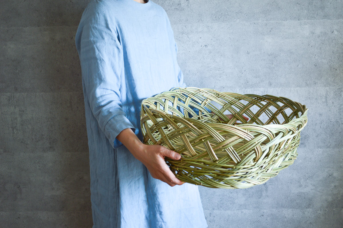 Fabric basket / Okame-bamboo / Ōita-JPN 110705-2