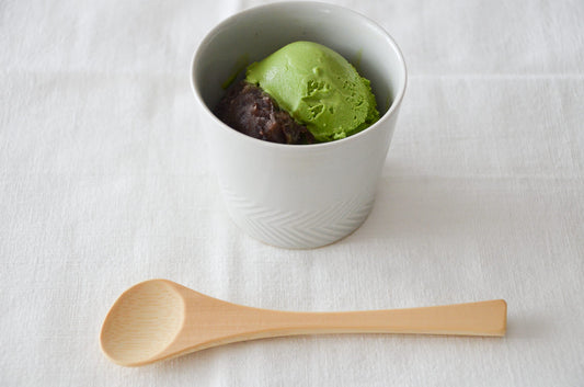 Ice-cream spoon [ Natural, Red ] / Mōsō bamboo / Ōita-JPN 211118